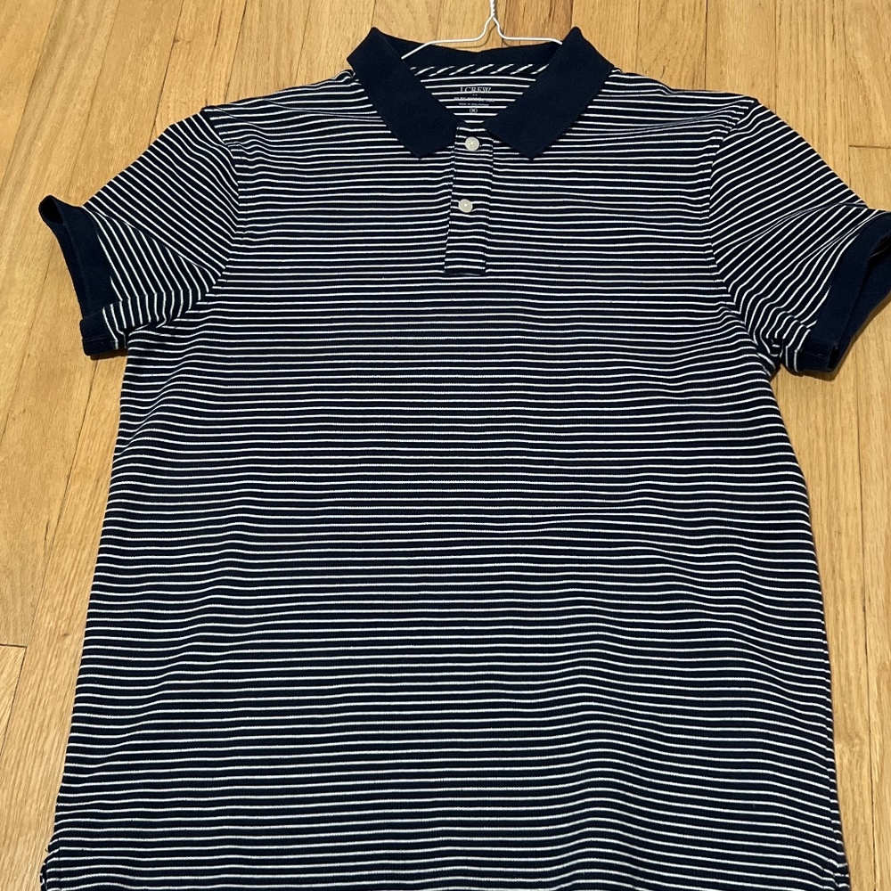 Jcrew 100% cotton Striped Polo